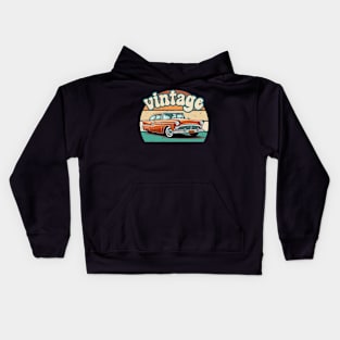 retro car Kids Hoodie